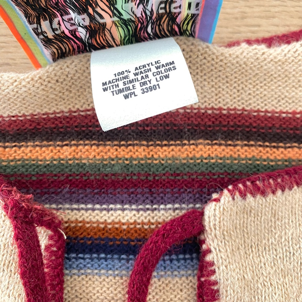 70s stripe knit top - Picture 5 of 7